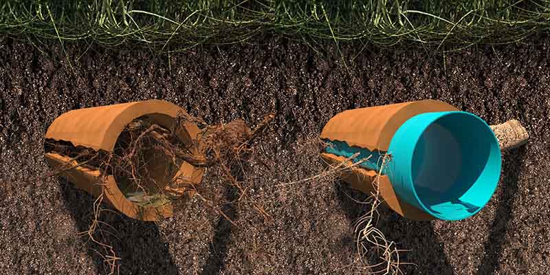 root invasion trenchless pipe lining