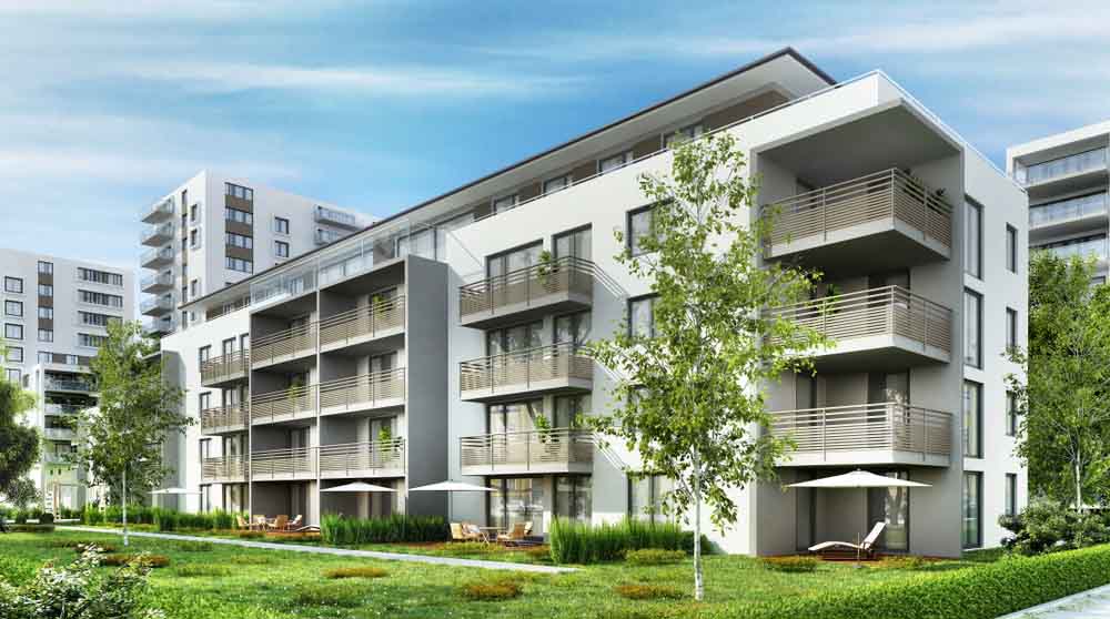 an apartment building an apartment building