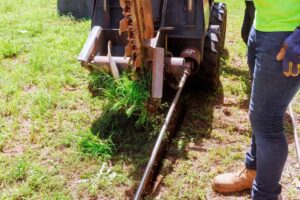 a finished trenchless pipe / trenchless pipe lining