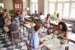 a busy restaurant